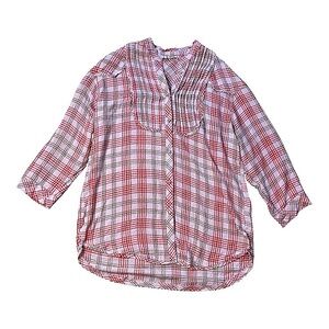 Free People Intimately Free Plaid About You Sleep Shirt size S